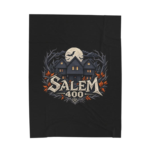 Salem 400 Witch House - Velveteen Plush Blanket