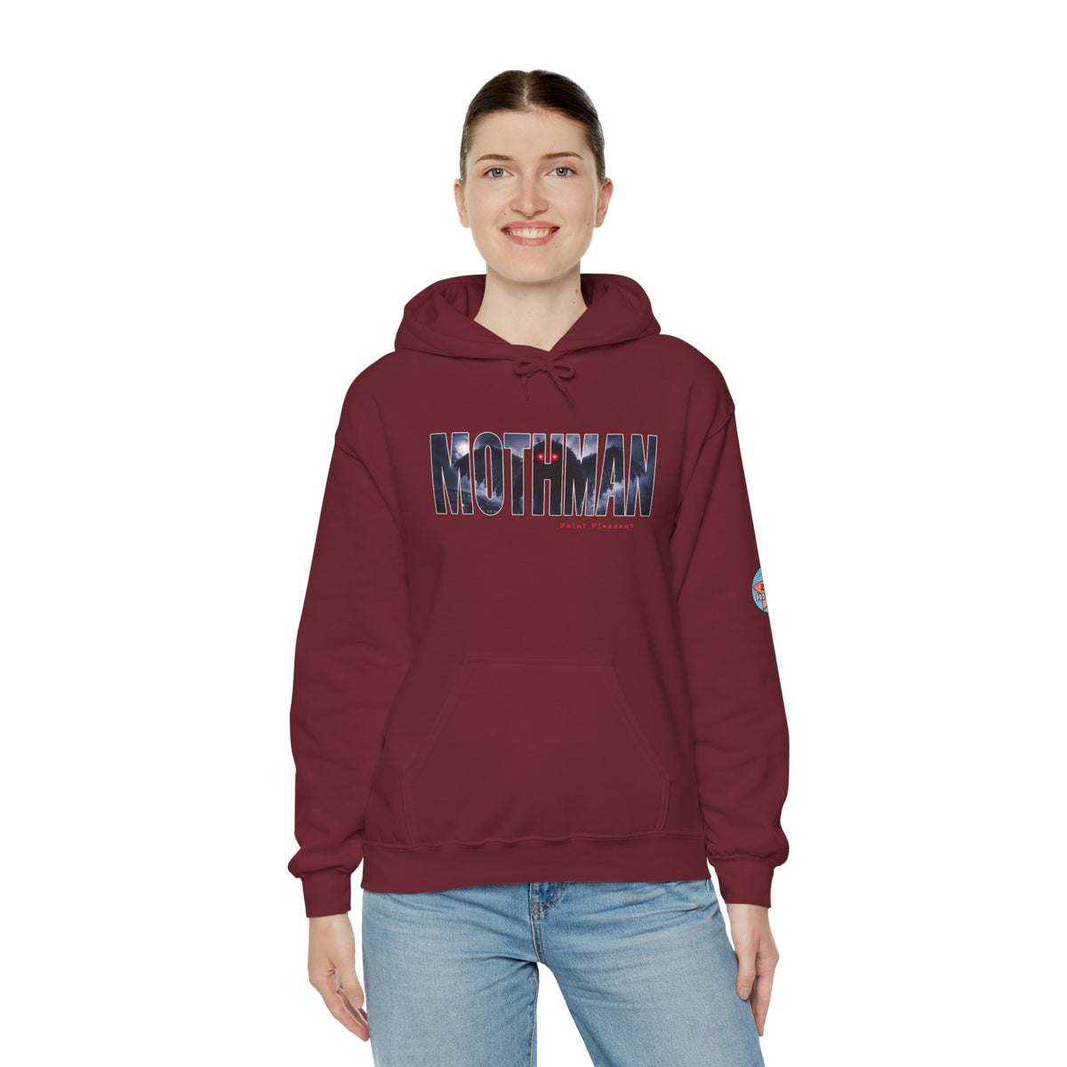 MOTHMAN LURKS Unisex Heavy Blend™ Hooded Sweatshirt