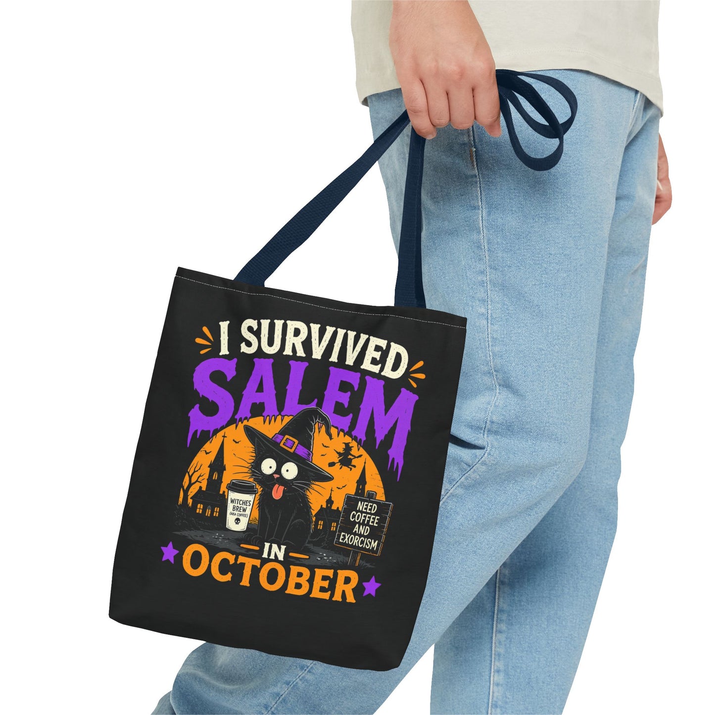 Survived Salem Cat - Tote Bag (AOP)