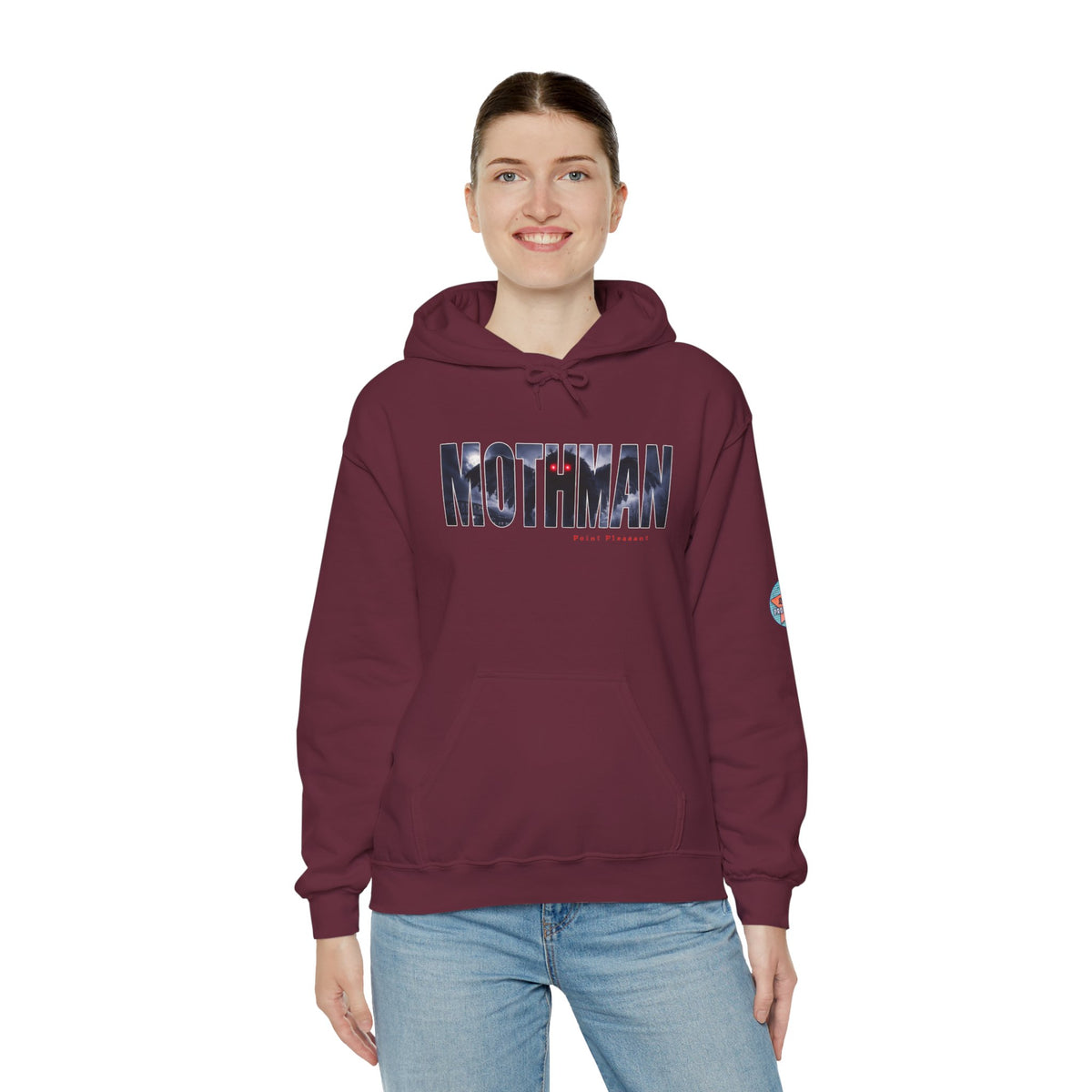 MOTHMAN LURKS Unisex Heavy Blend™ Hooded Sweatshirt