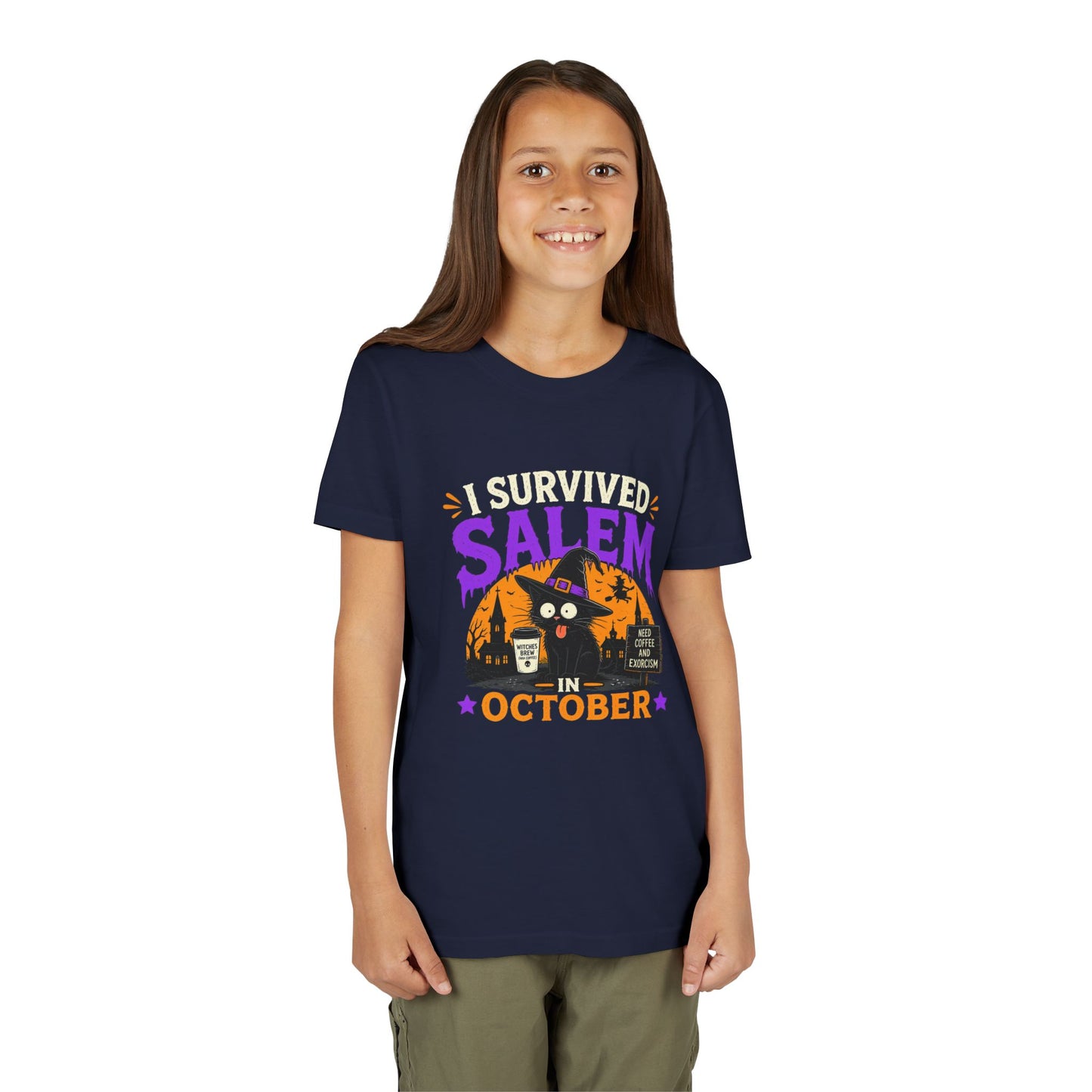 Survived Salem Cat - Youth Short Sleeve Tee
