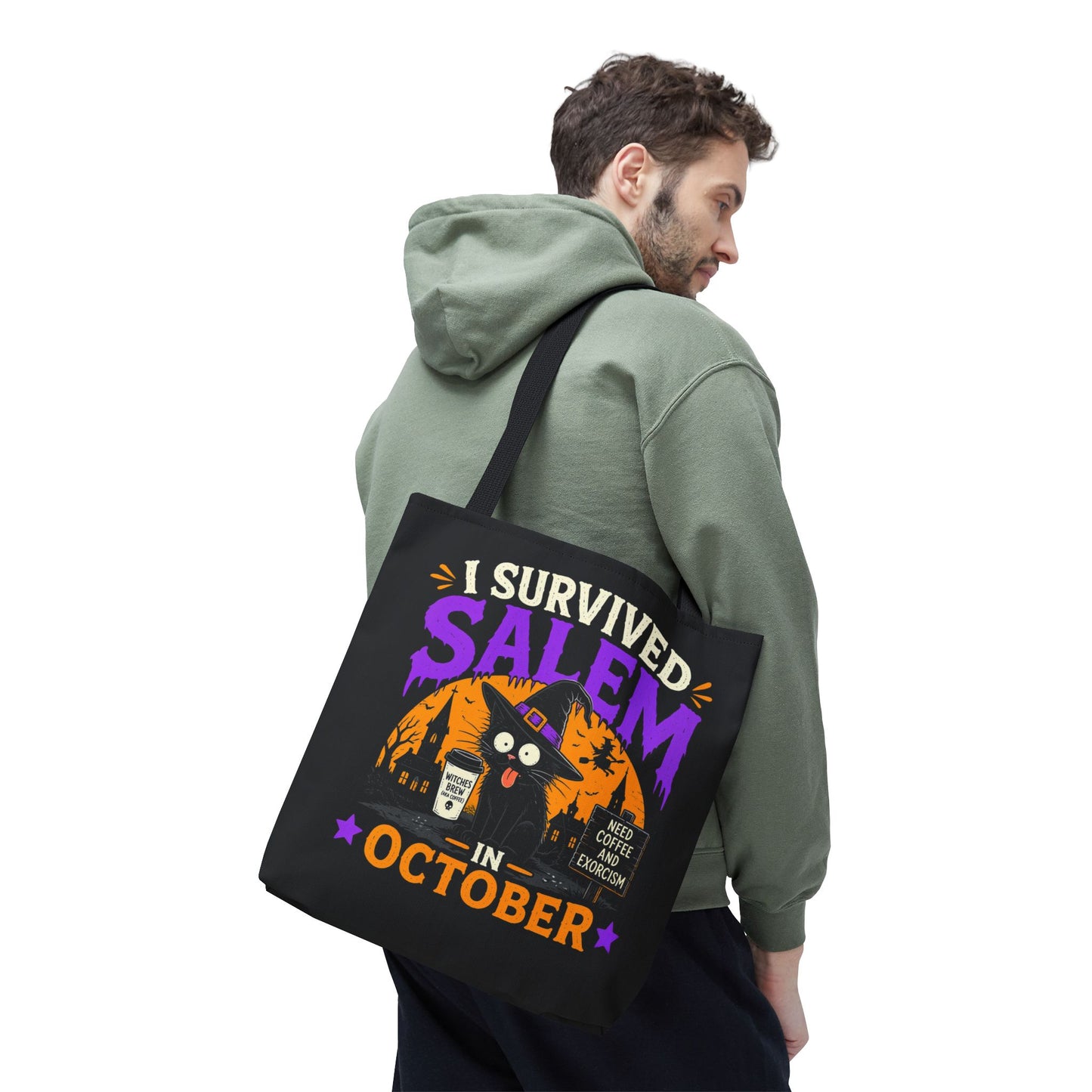 Survived Salem Cat - Tote Bag (AOP)