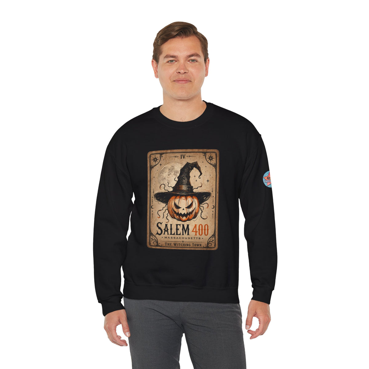PUNKIN TAROT Unisex Heavy Blend™ Crewneck Sweatshirt – alternate view | SalemFootsteps