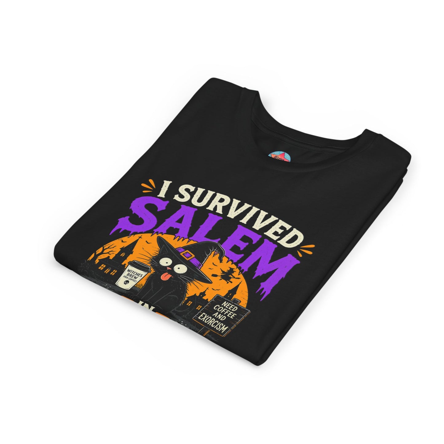 Survived Salem Cat - Youth Short Sleeve Tee