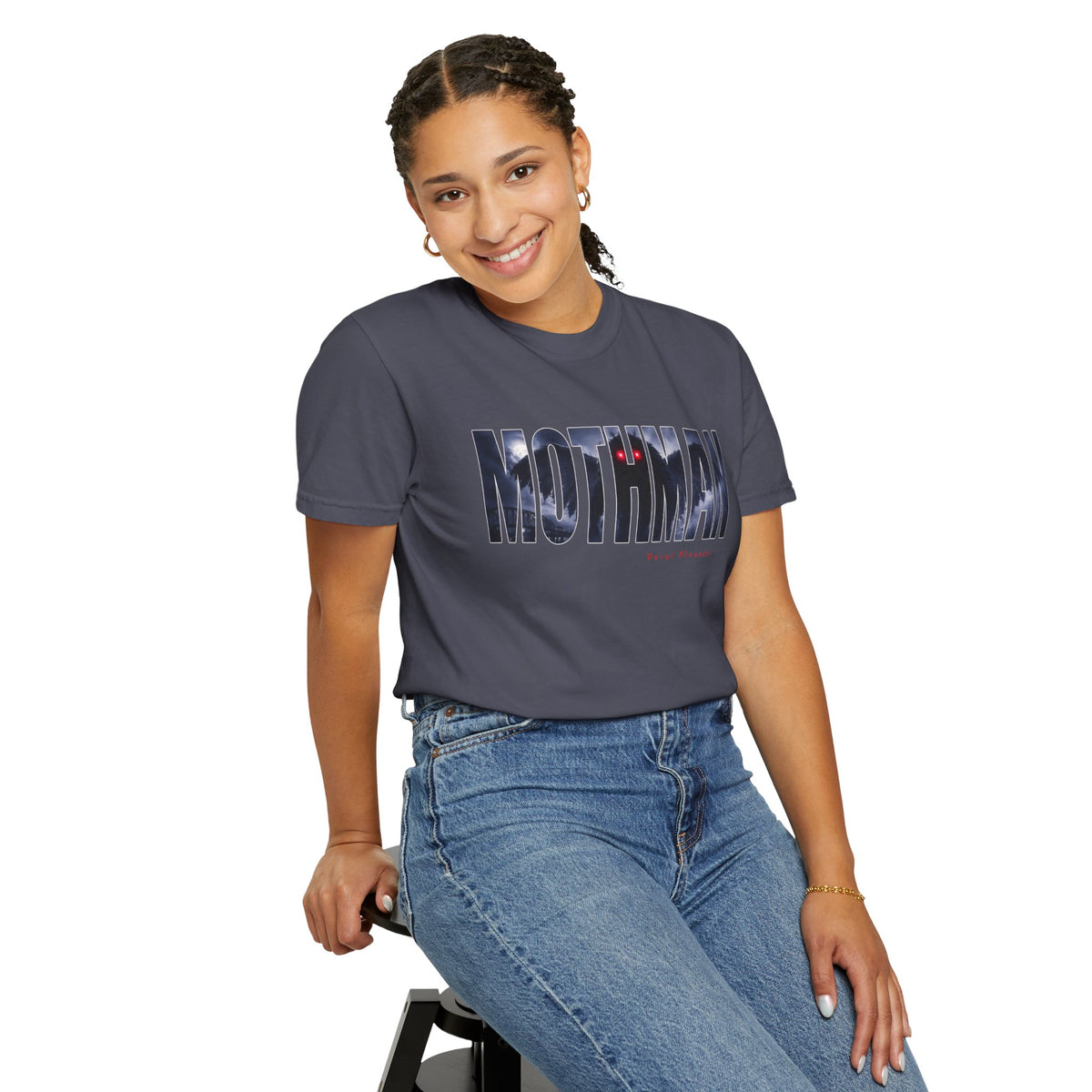 MOTHMAN LURKS Unisex Garment-Dyed T-shirt