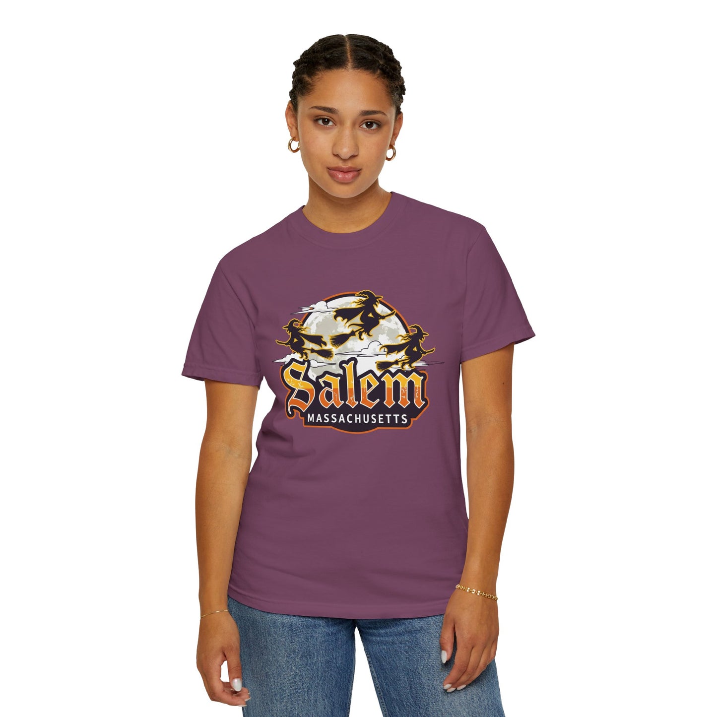 SALEM LOGO Unisex Garment-Dyed T-shirt
