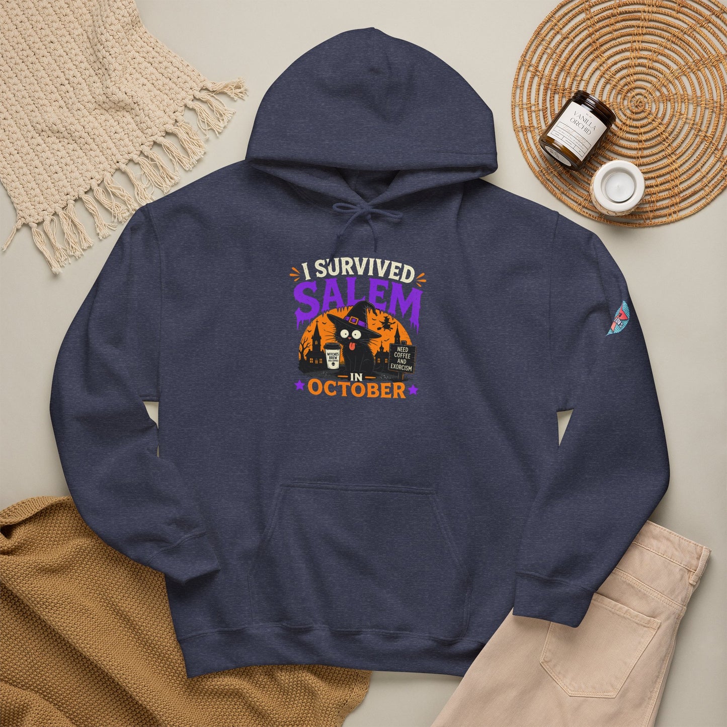 Survived Salem Cat - Unisex Heavy Blend™ Hooded Sweatshirt