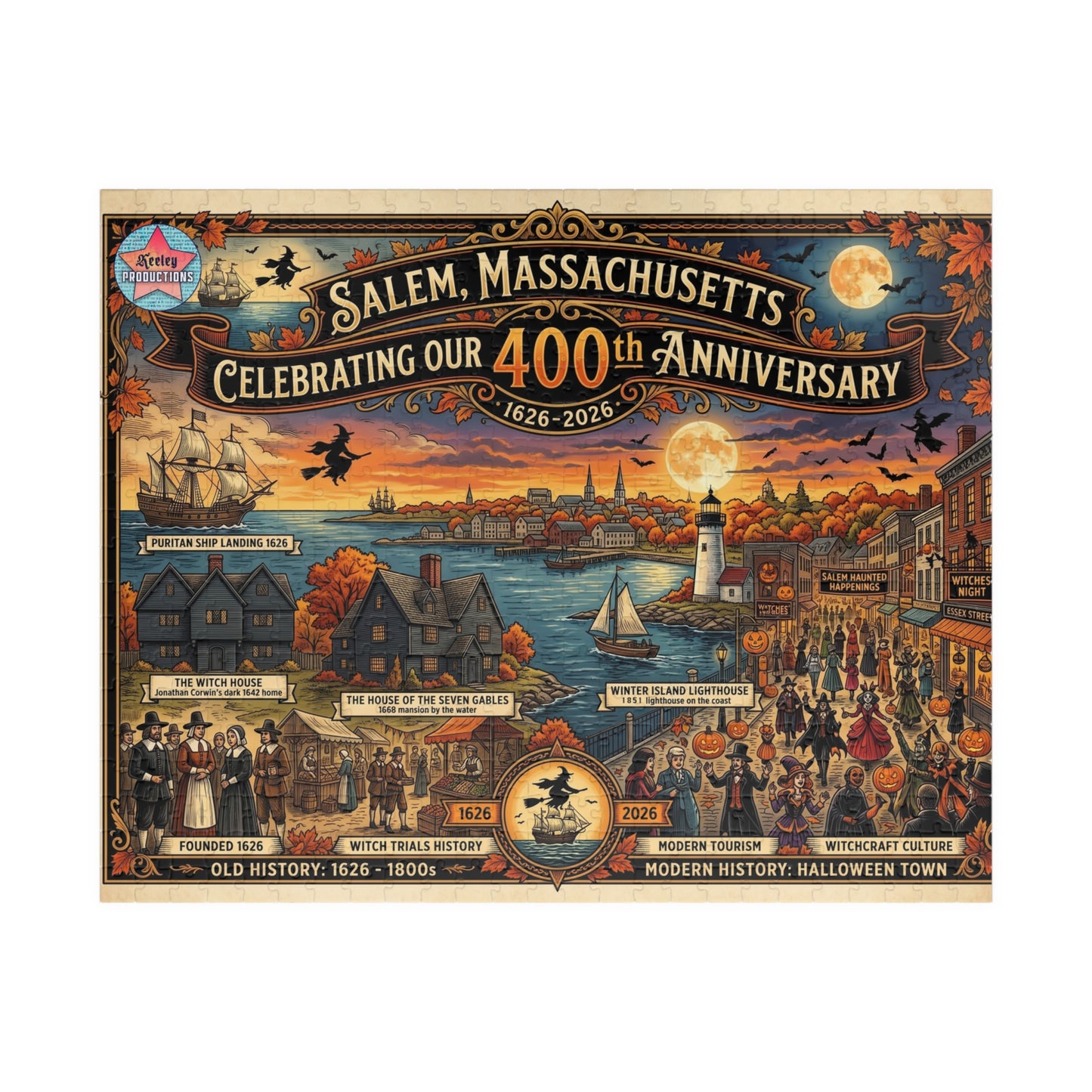 Salem's 400thj Puzzle (110, 252, 520, 1014-piece)