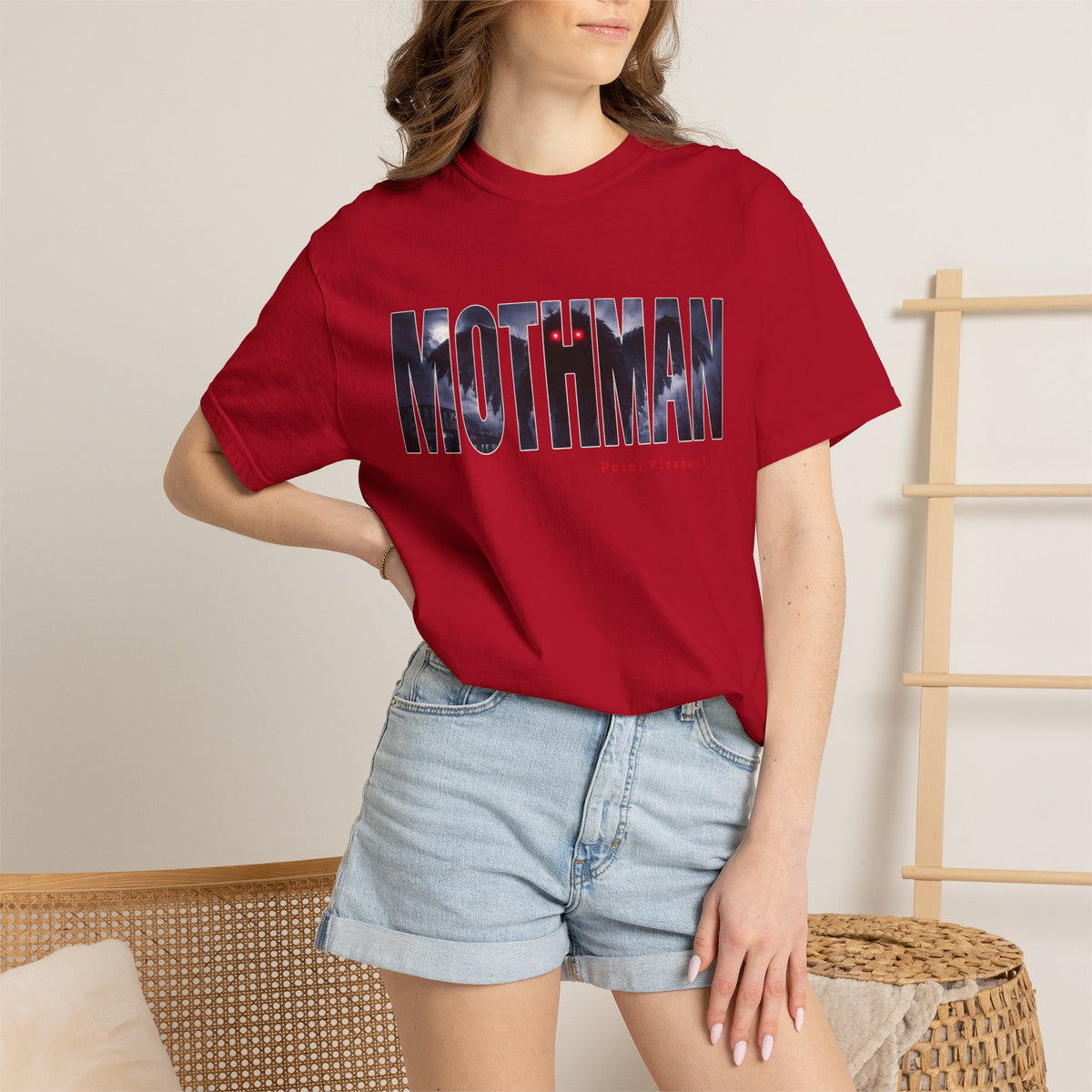 MOTHMAN LURKS Unisex Garment-Dyed T-shirt