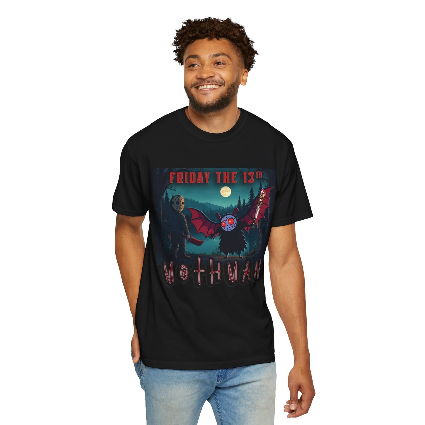 Mothman the 13th - Unisex Garment-Dyed T-shirt