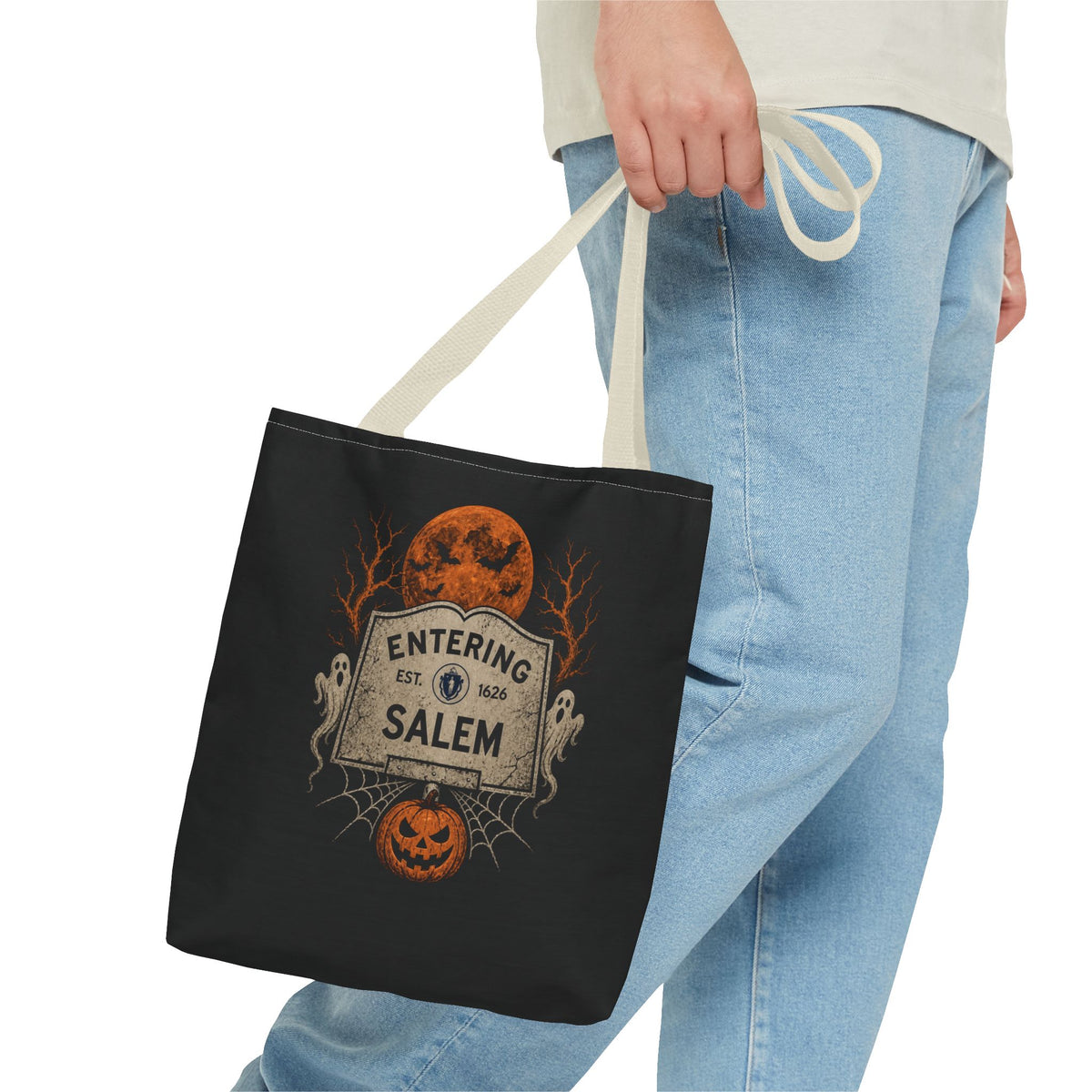 Halloween Entering Salem Tote Bag (AOP)