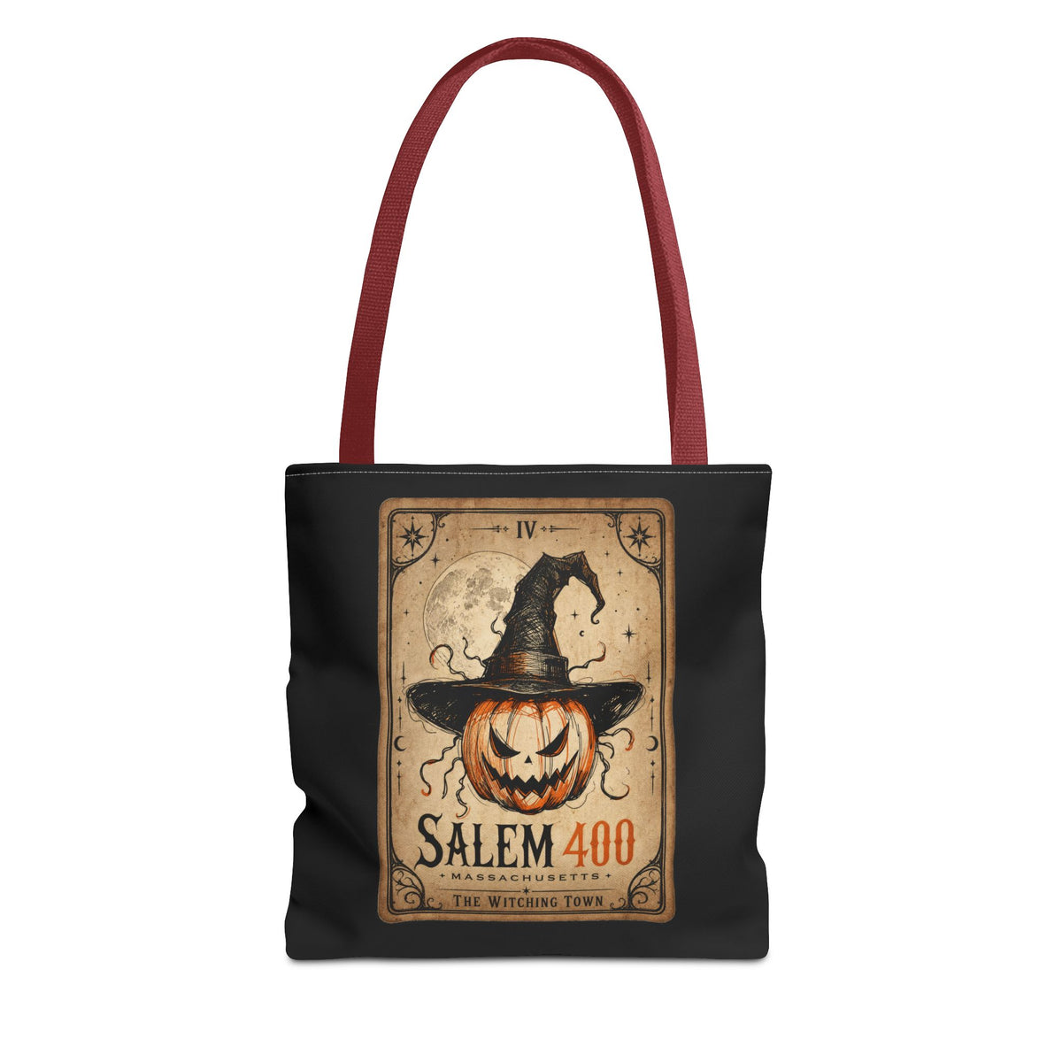 PUNKIN TAROT Tote Bag (AOP) – alternate view | SalemFootsteps