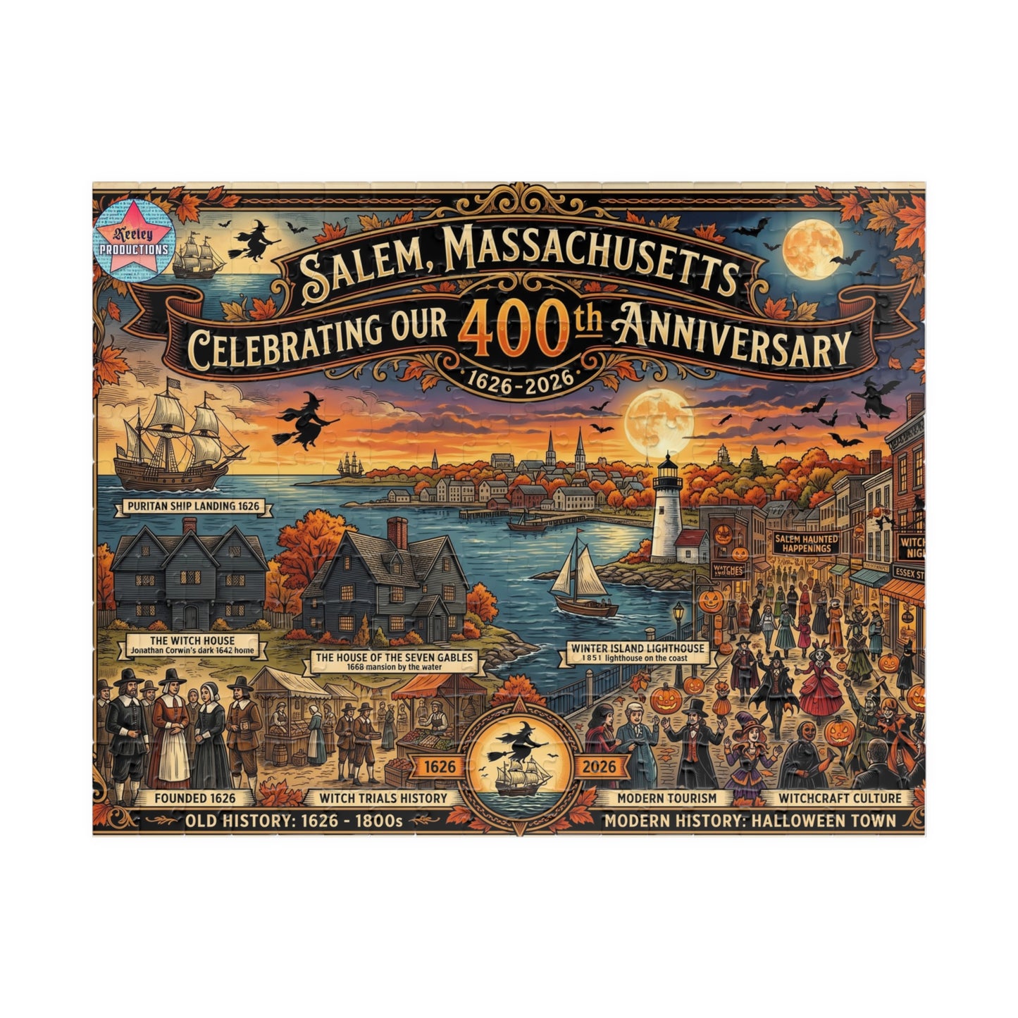 Salem's 400thj Puzzle (110, 252, 520, 1014-piece)