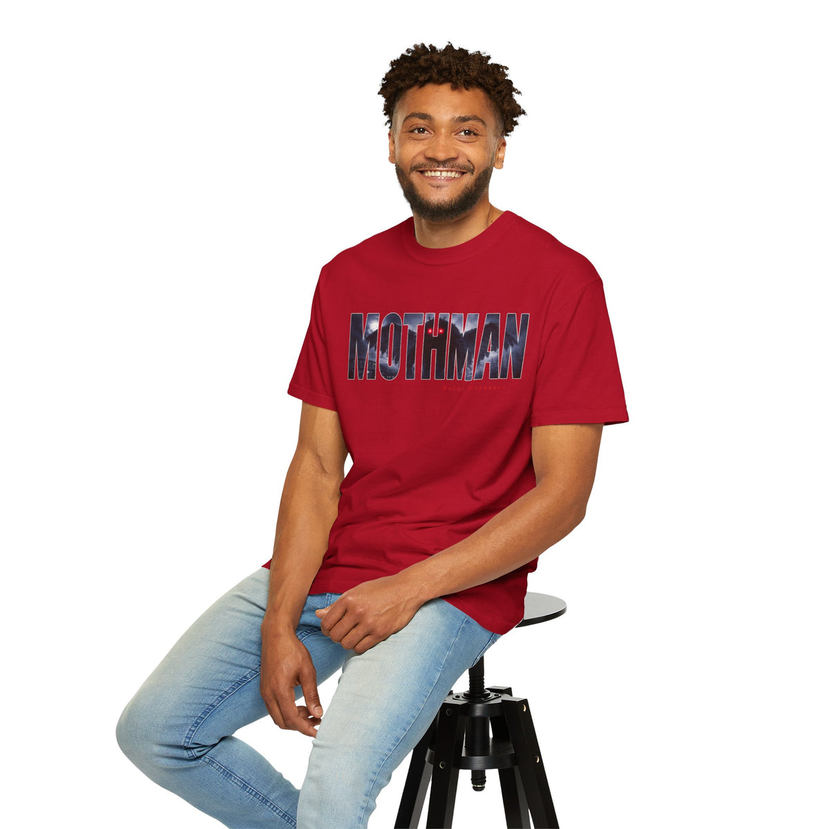 MOTHMAN LURKS Unisex Garment-Dyed T-shirt