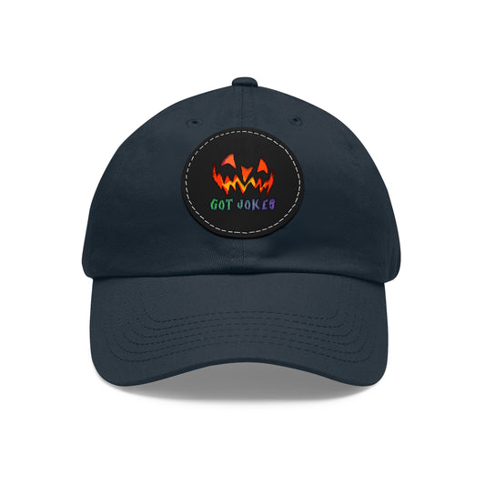 GOT JOKES - Dad Hat with Leather Patch (Round)