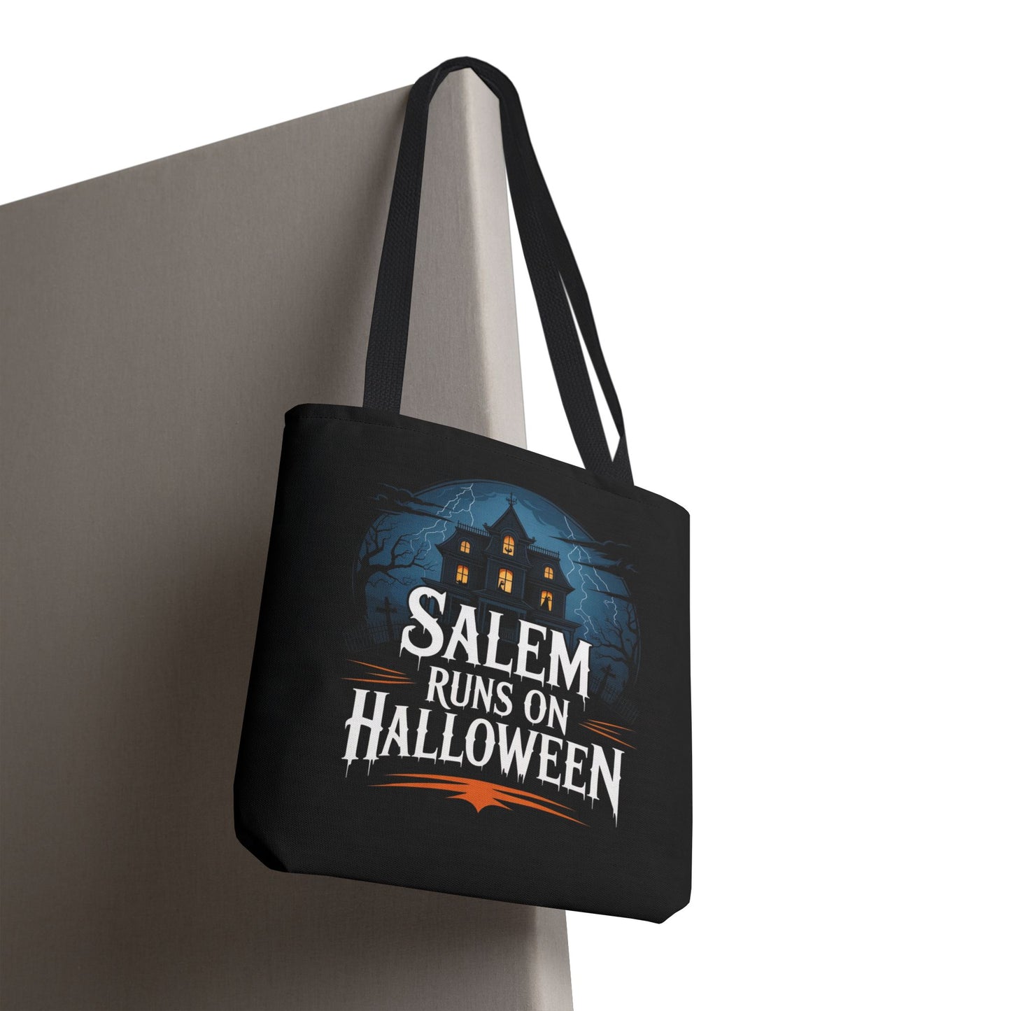Salem Runs on Halloween Tote Bag (AOP)