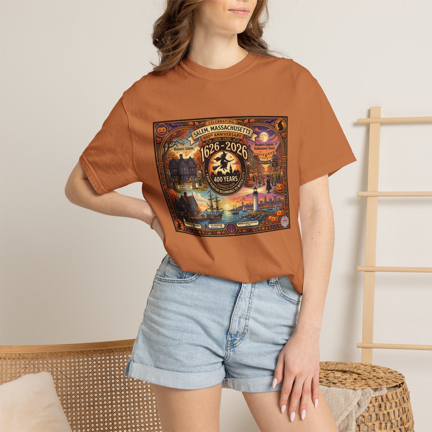 Celebrating Salem 400 Unisex Garment-Dyed T-shirt