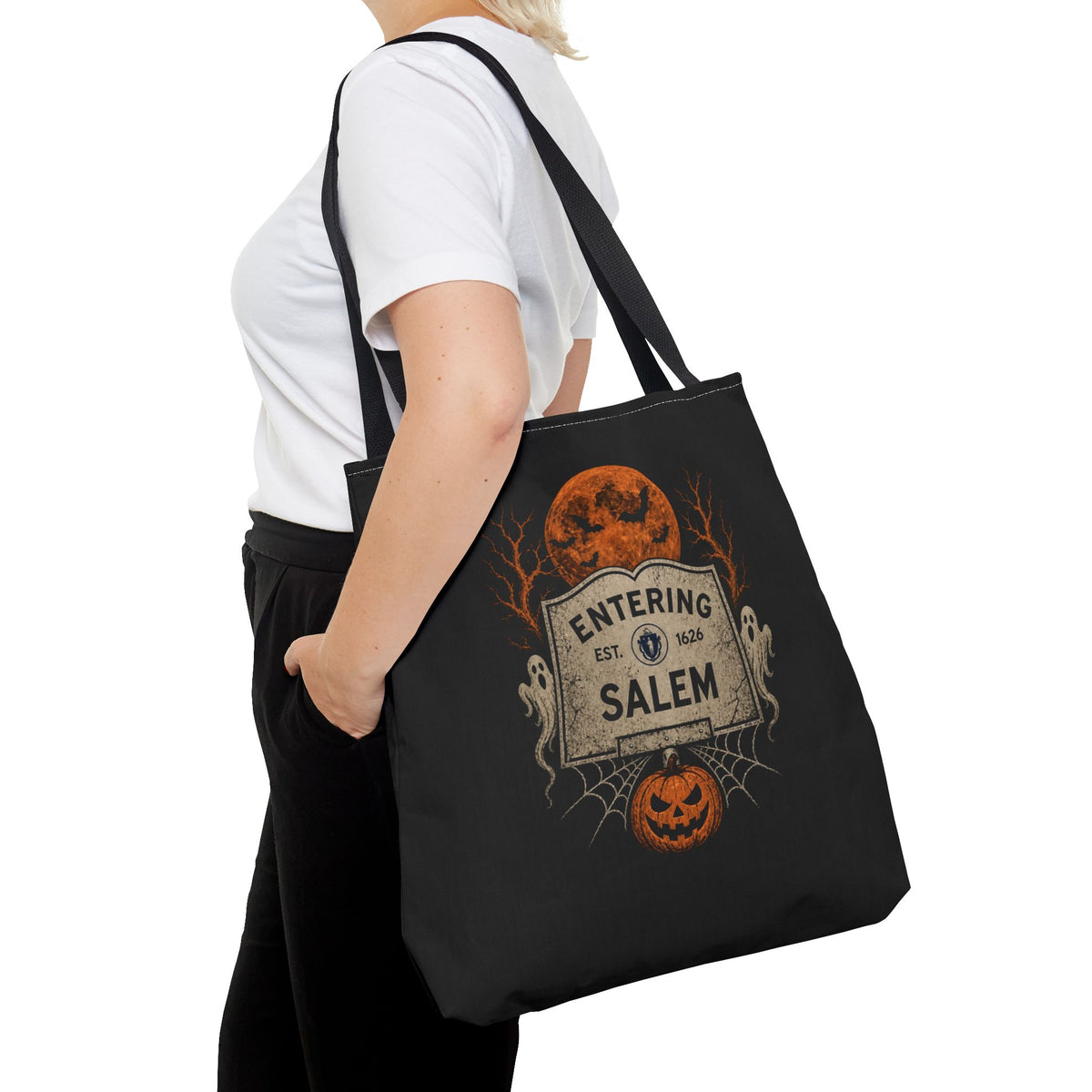 Halloween Entering Salem Tote Bag (AOP)