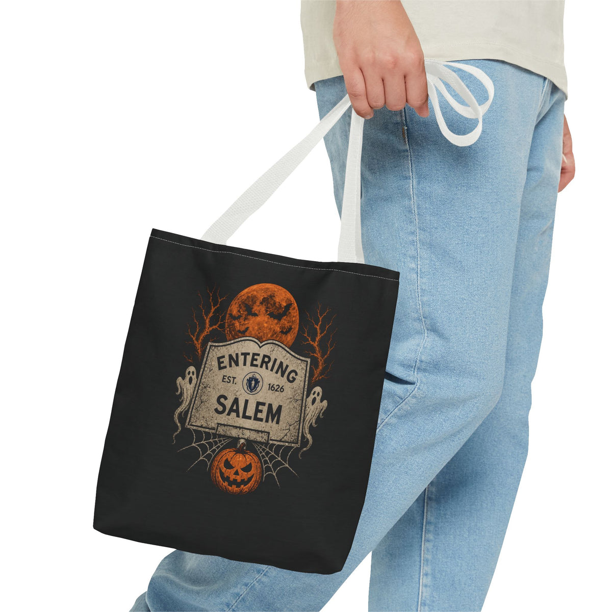 Halloween Entering Salem Tote Bag (AOP)