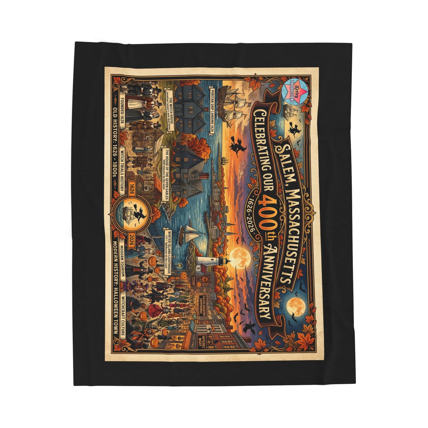 Salem 400 Velveteen Plush Blanket