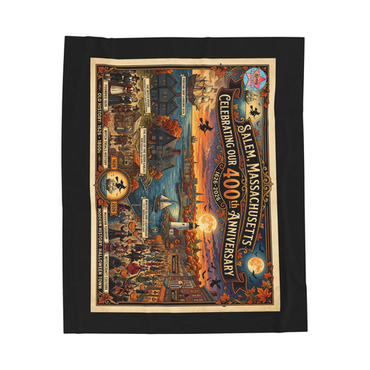 Salem 400 Velveteen Plush Blanket