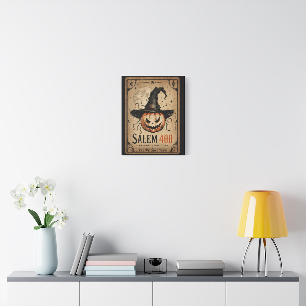 SALEM TAROT Matte Canvas, Stretched, 1.25" – Salem – alternate view | SalemFootsteps