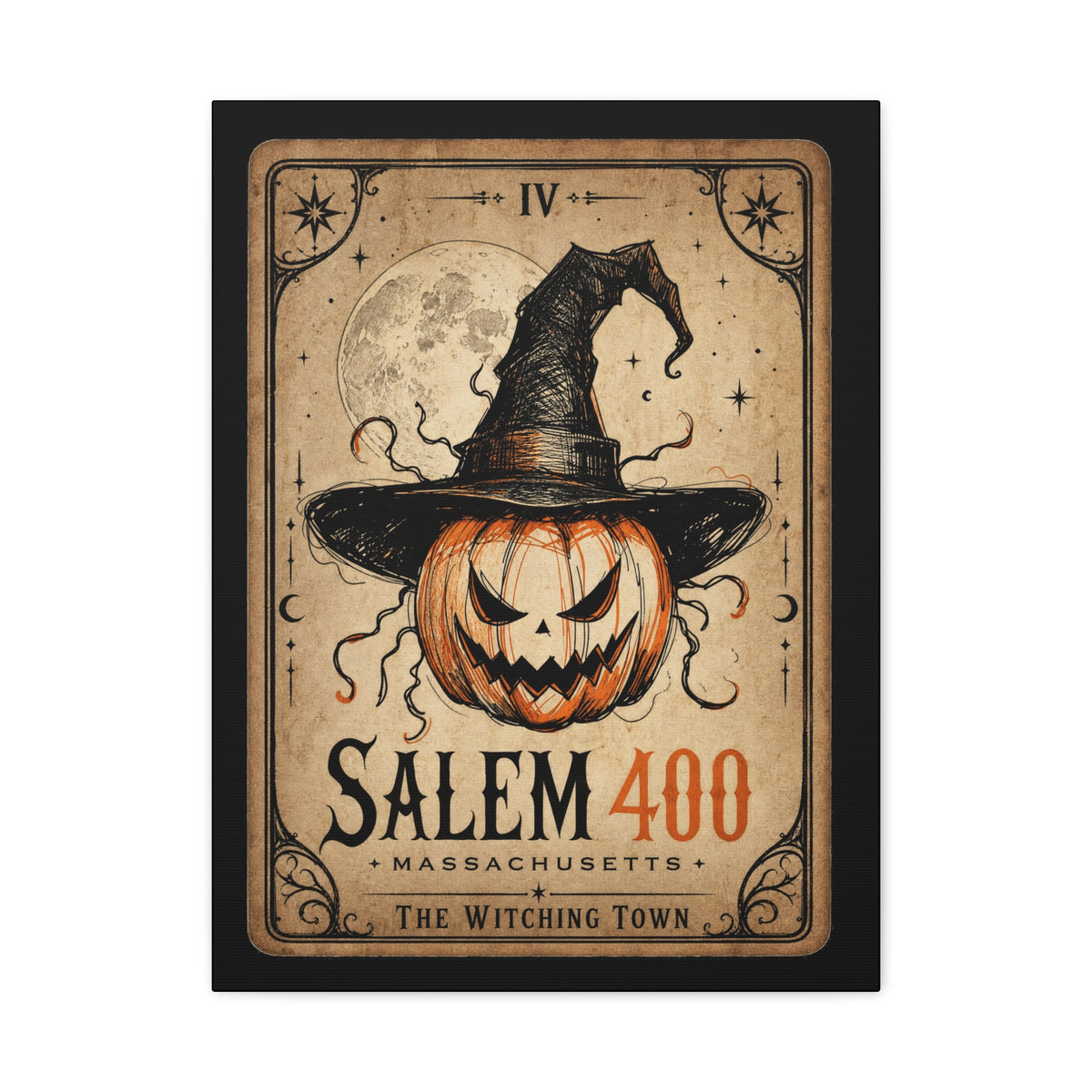 SALEM TAROT Matte Canvas, Stretched, 1.25" – Salem – alternate view | SalemFootsteps