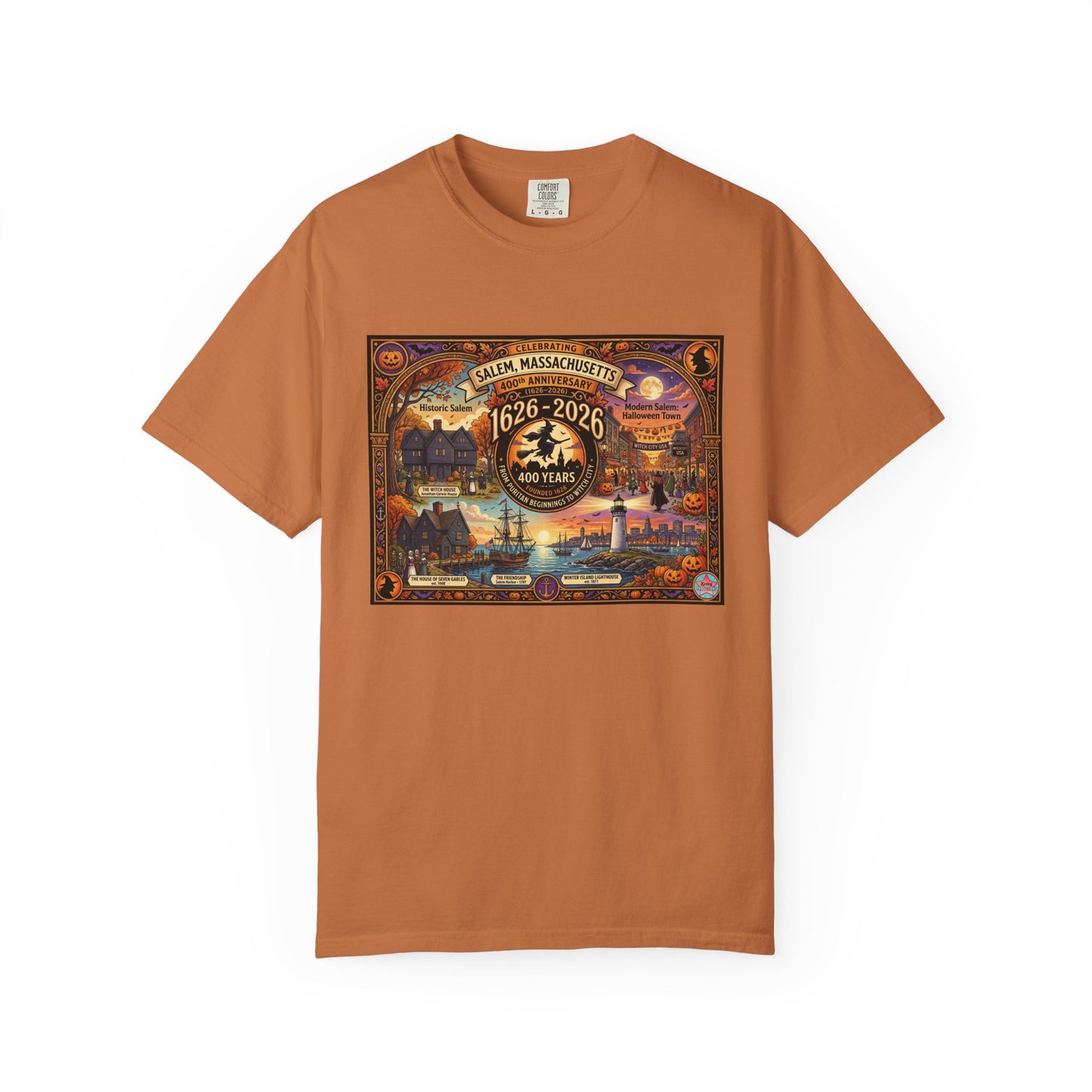 Celebrating Salem 400 Unisex Garment-Dyed T-shirt