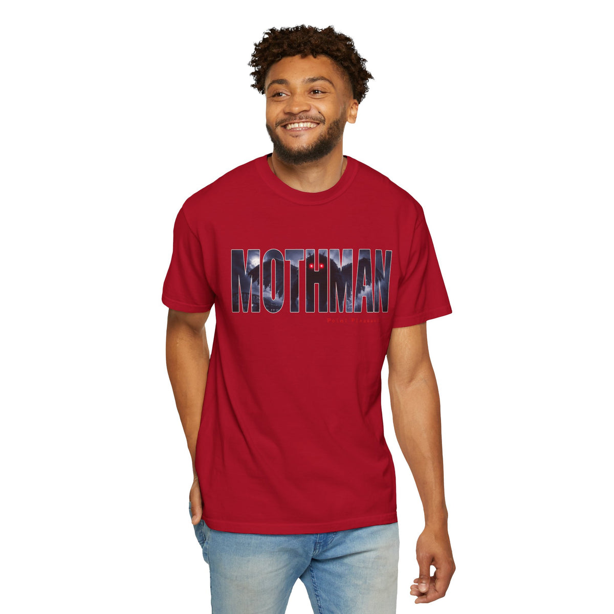MOTHMAN LURKS Unisex Garment-Dyed T-shirt