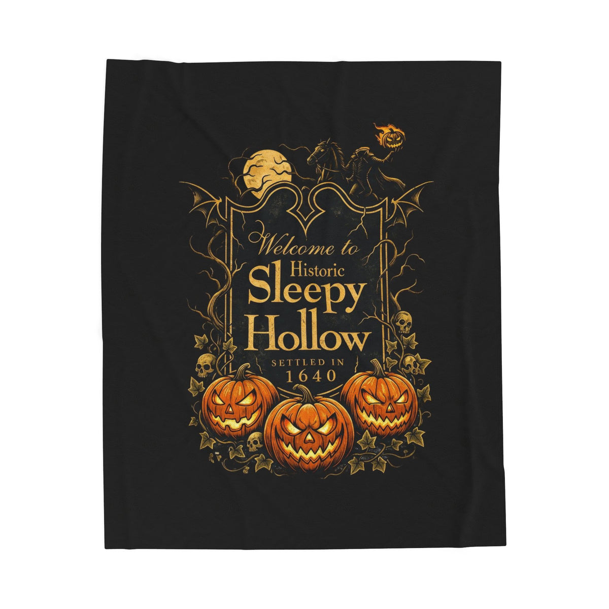 SLEEPY HOLLOW Velveteen Plush Blanket