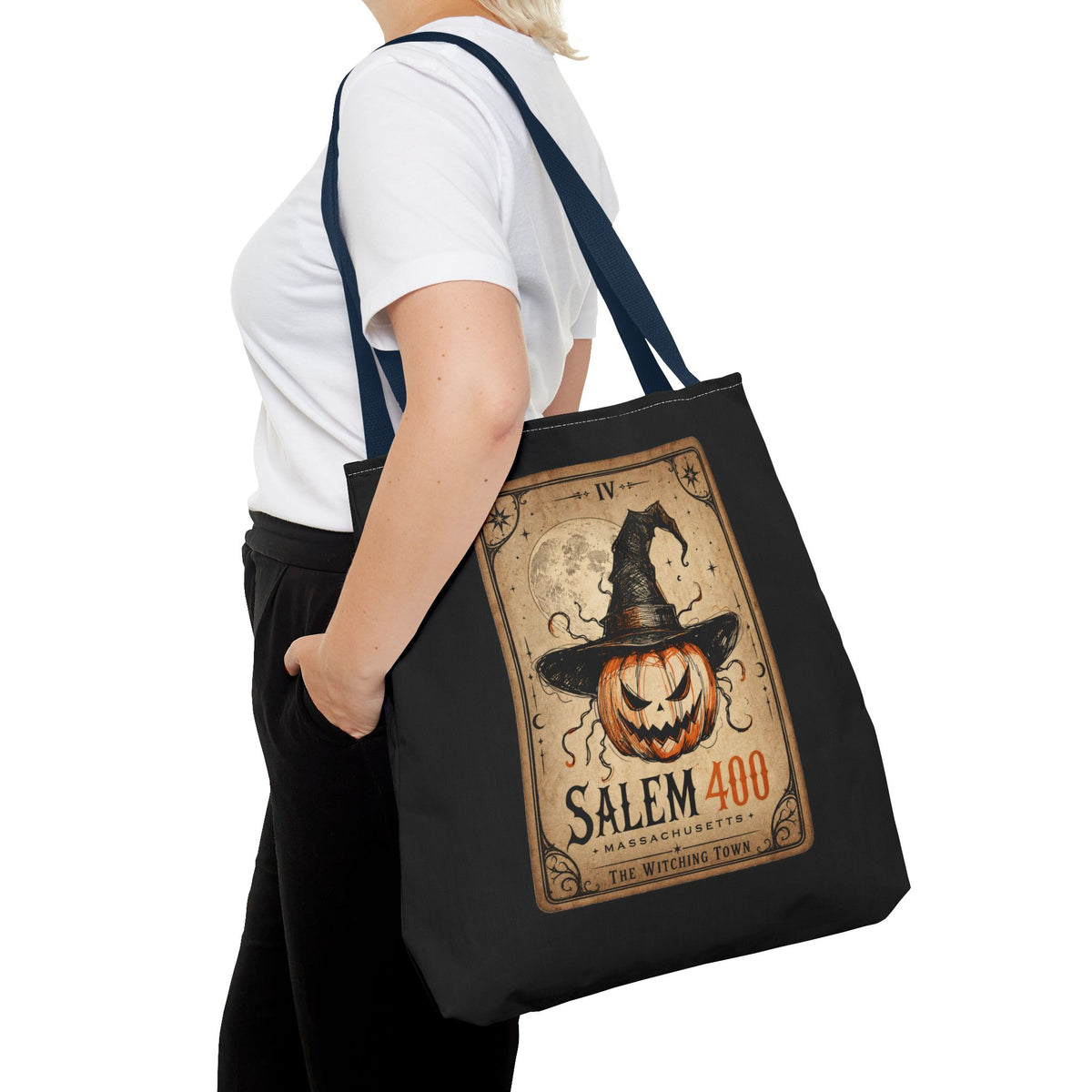 PUNKIN TAROT Tote Bag (AOP) – alternate view | SalemFootsteps