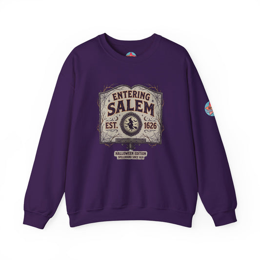 Spooky Entering Salem Unisex Heavy Blend™ Crewneck Sweatshirt
