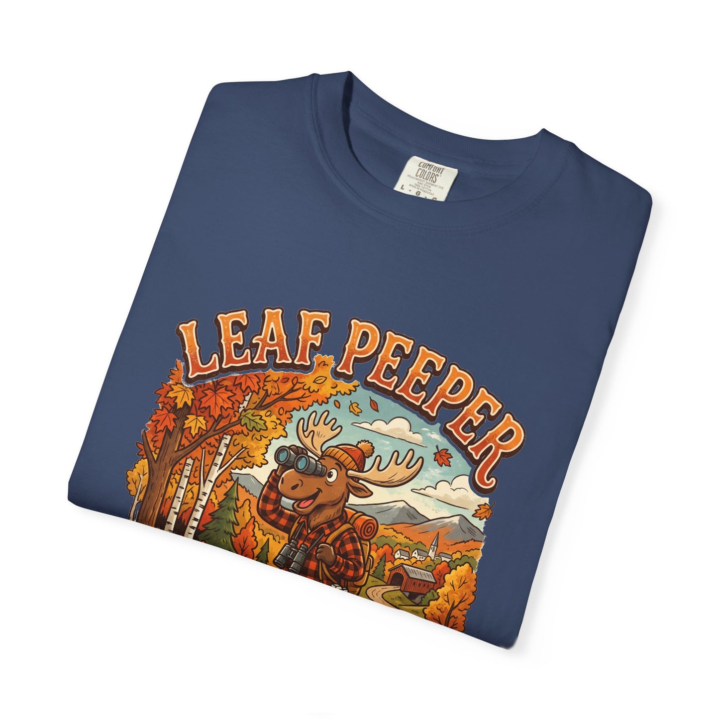 Moose Leaf Peeper - Unisex Garment-Dyed T-shirt