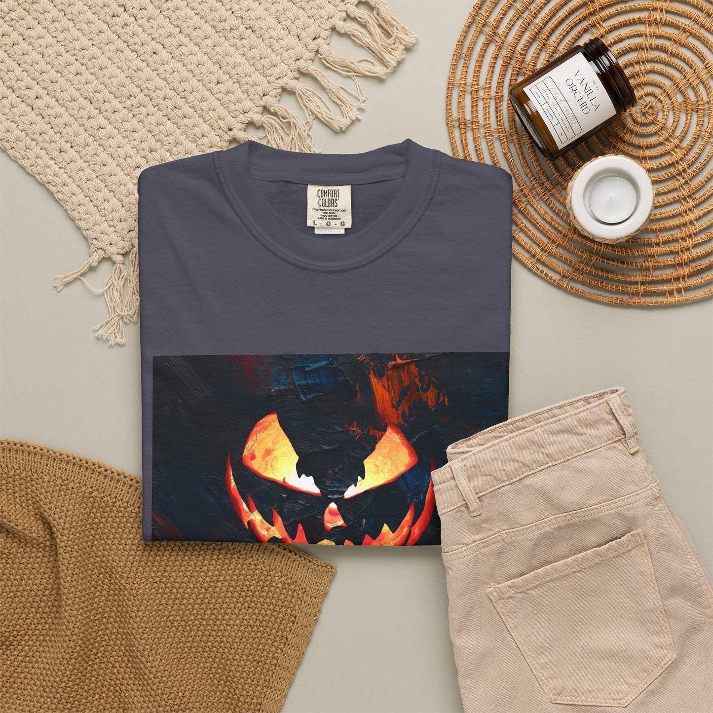 MIDNIGHT PUMPKIN Unisex Garment-Dyed T-shirt