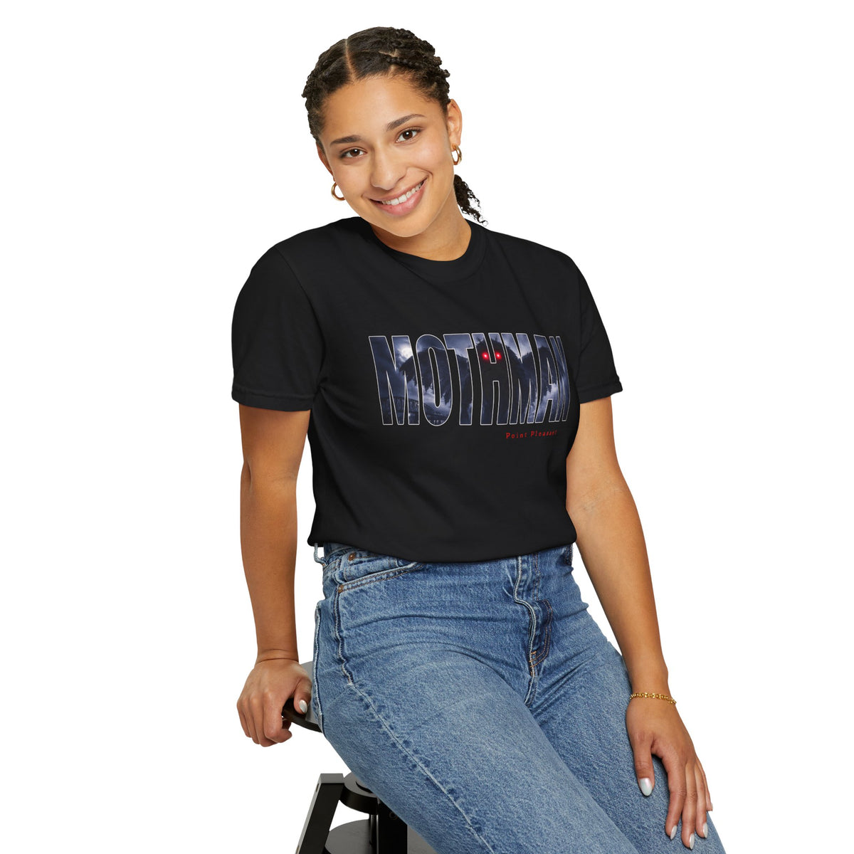 MOTHMAN LURKS Unisex Garment-Dyed T-shirt