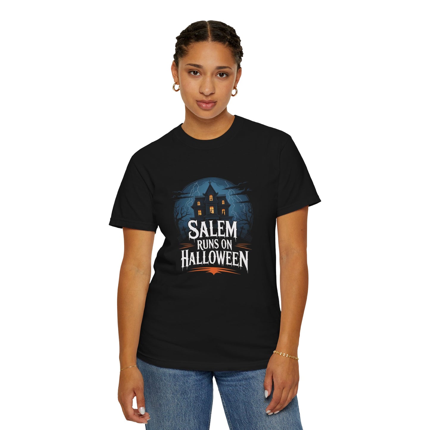 Salem Runs on Halloween Tee (2 Colors)