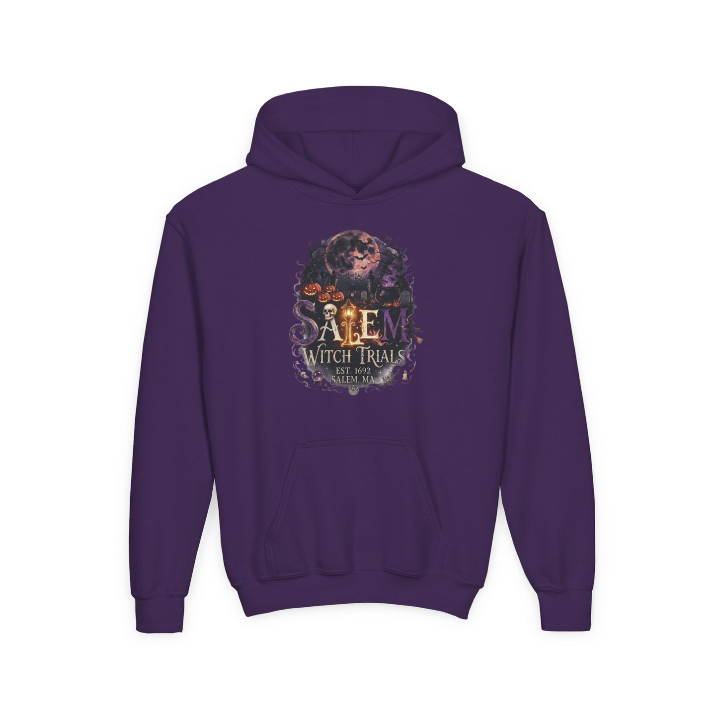 SALEM WITCH TRIALS Youth Heavy Blend Hooded Sweatshirt
