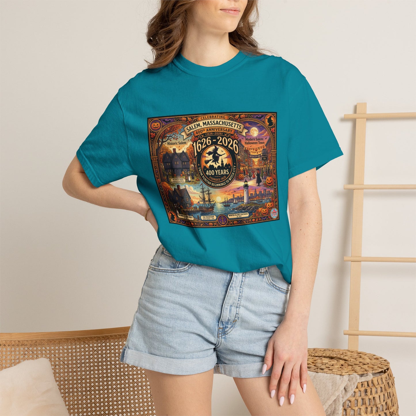 Celebrating Salem 400 Unisex Garment-Dyed T-shirt