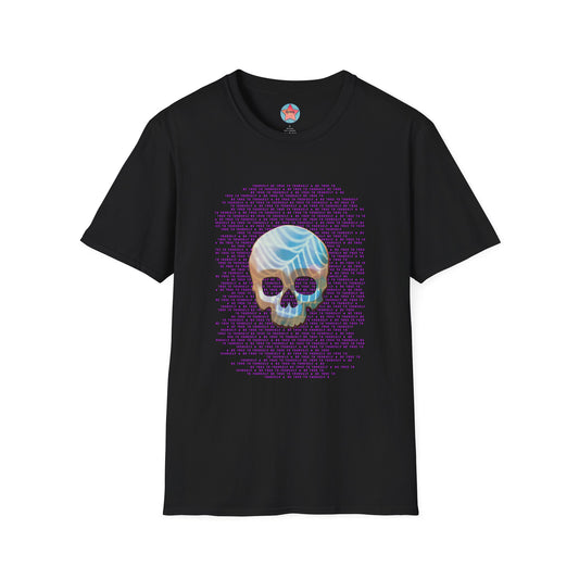 BE TRUE TO YOURSELF SKULL PURPLE Unisex Softstyle T-Shirt