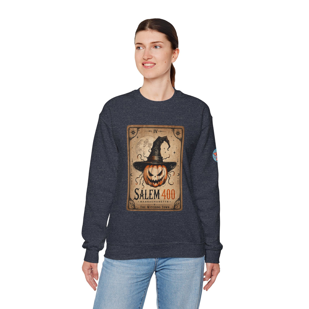 PUNKIN TAROT Unisex Heavy Blend™ Crewneck Sweatshirt – alternate view | SalemFootsteps