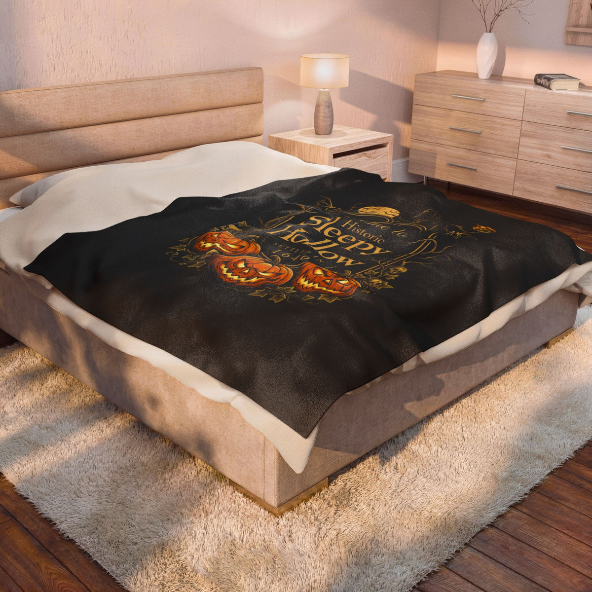 SLEEPY HOLLOW Velveteen Plush Blanket