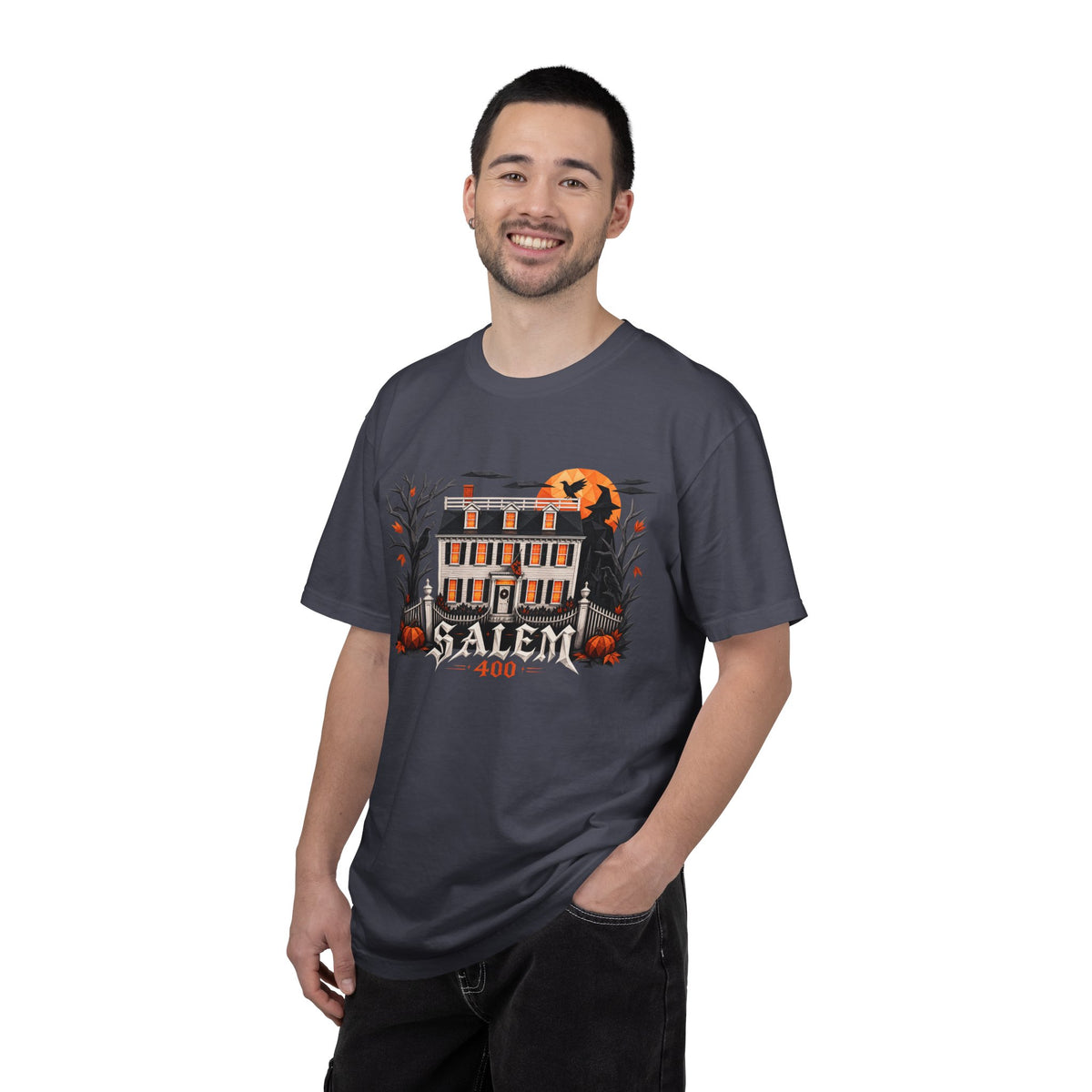 Salem 400 Ropes Mansion - Unisex Garment-Dyed T-shirt