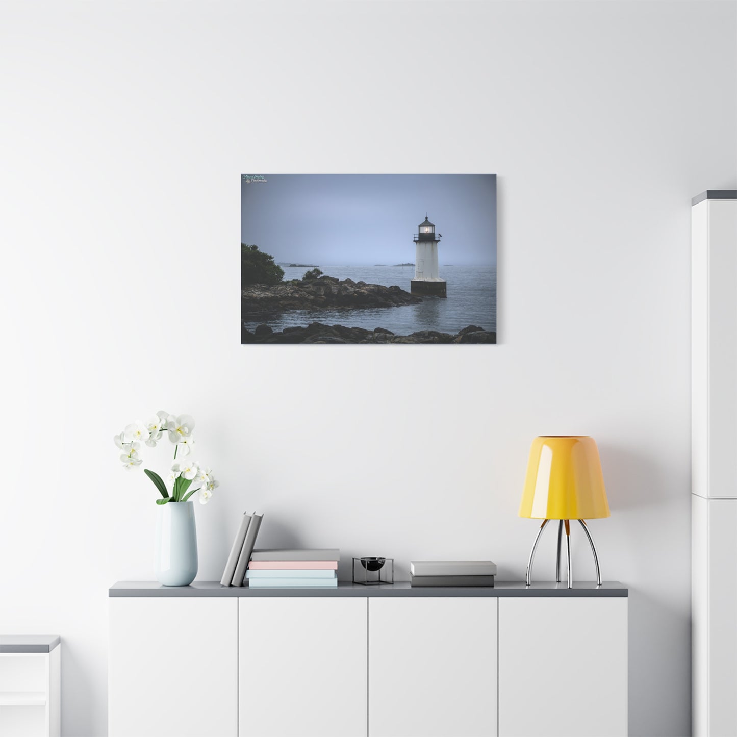 Winter Island Light - Matte Canvas, Stretched, 1.25"