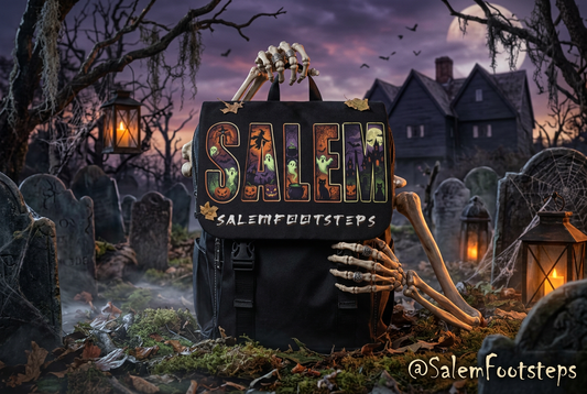SALEM SPOOKY Unisex Casual Shoulder Backpack