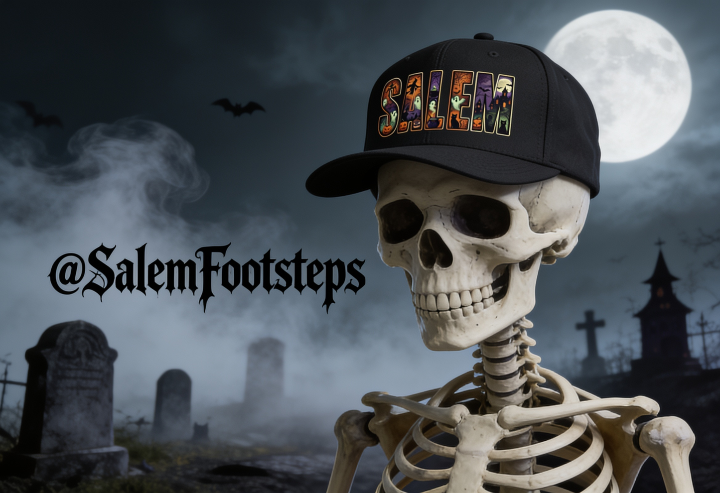 SALEM Spooky Unisex Snapback Hat