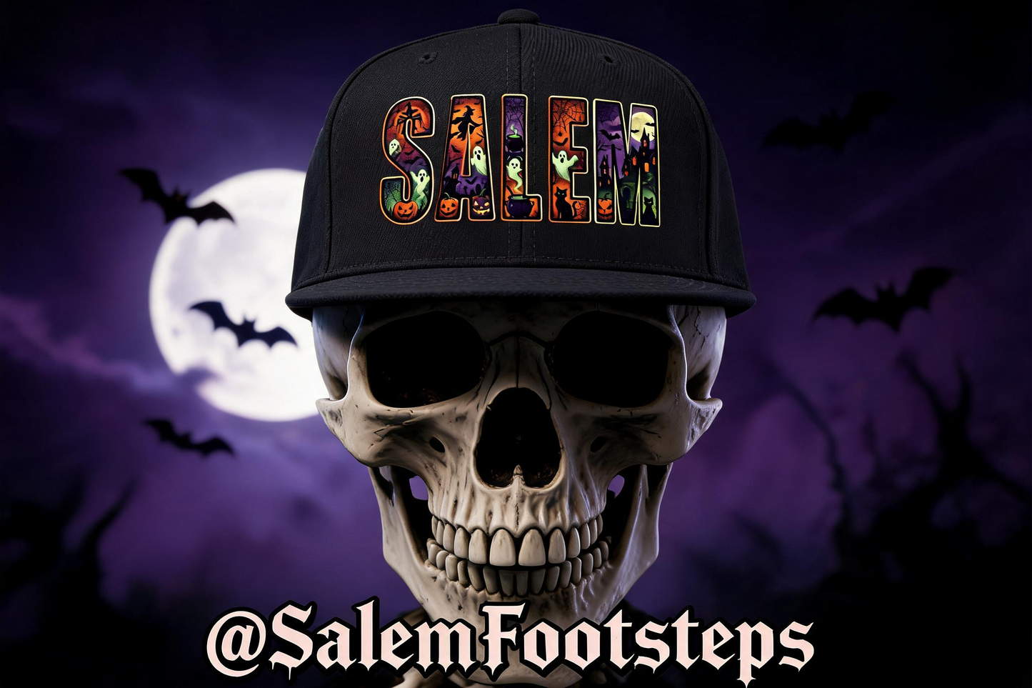 SALEM Spooky Unisex Snapback Hat