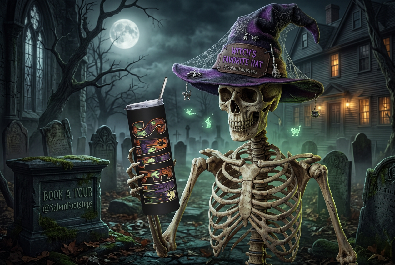 SALEM SPOOKY Stainless Steel Tumbler, 20oz