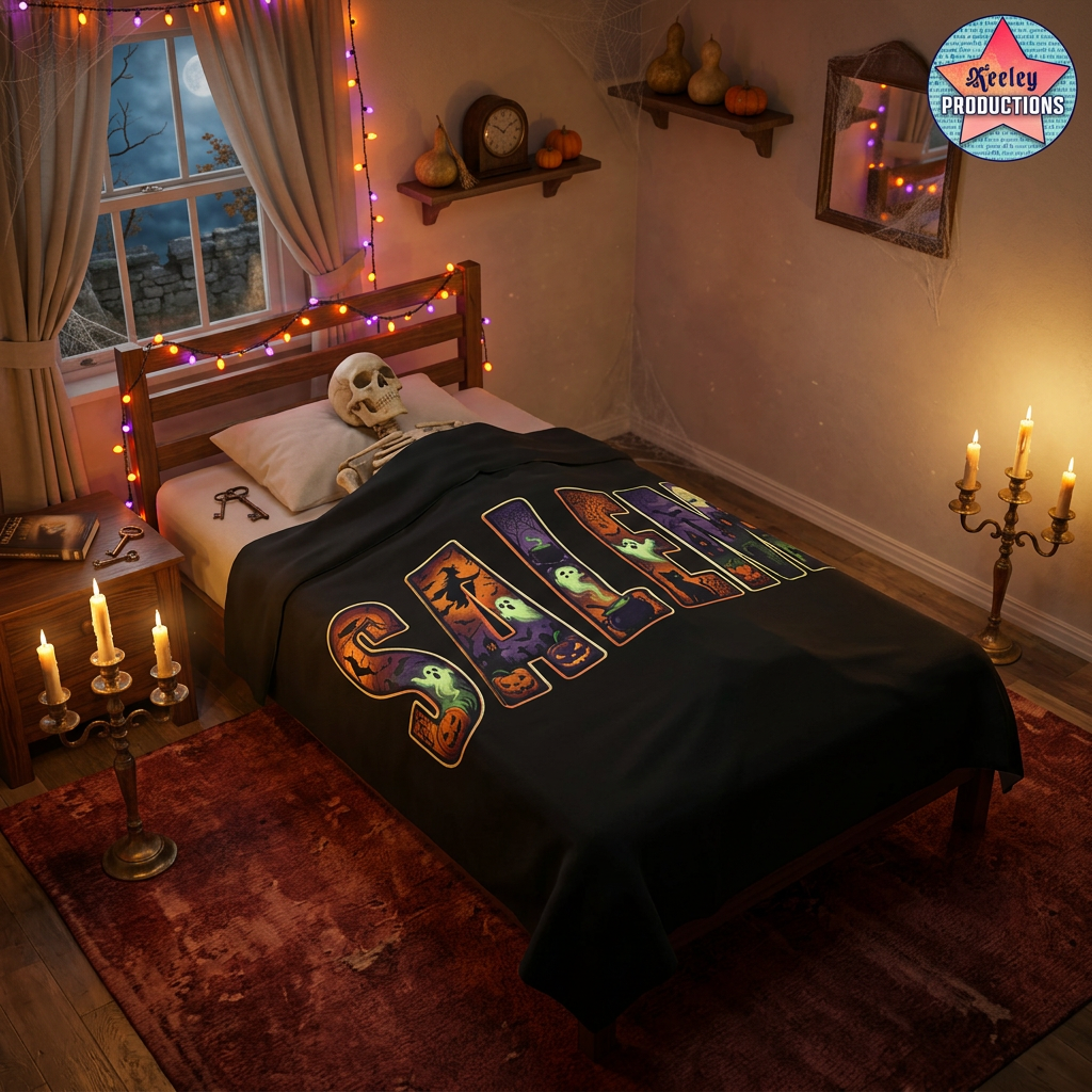 SALEM Spooky Velveteen Plush Blanket
