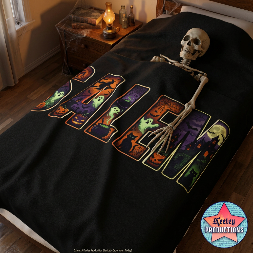 SALEM Spooky Velveteen Plush Blanket