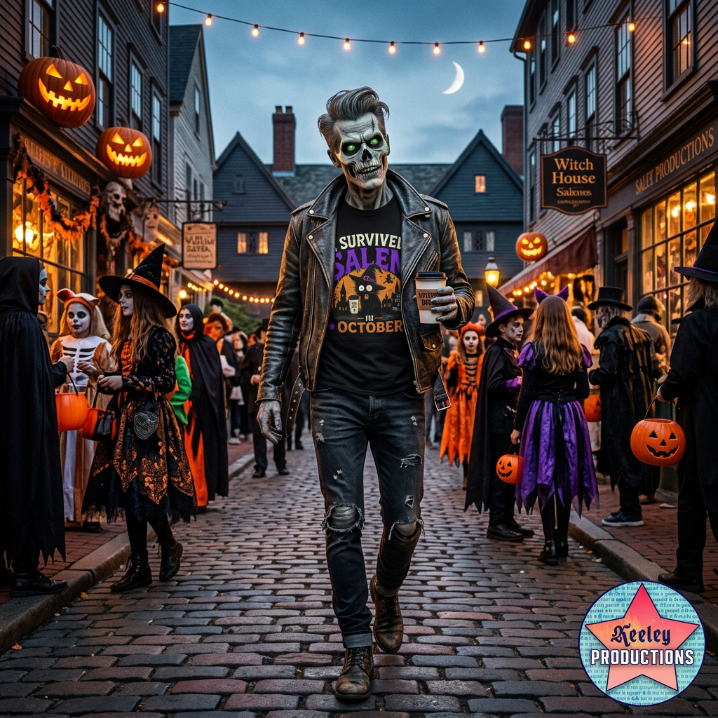Survived Salem Cat - Unisex Garment-Dyed T-Shirt – alternate product view 4